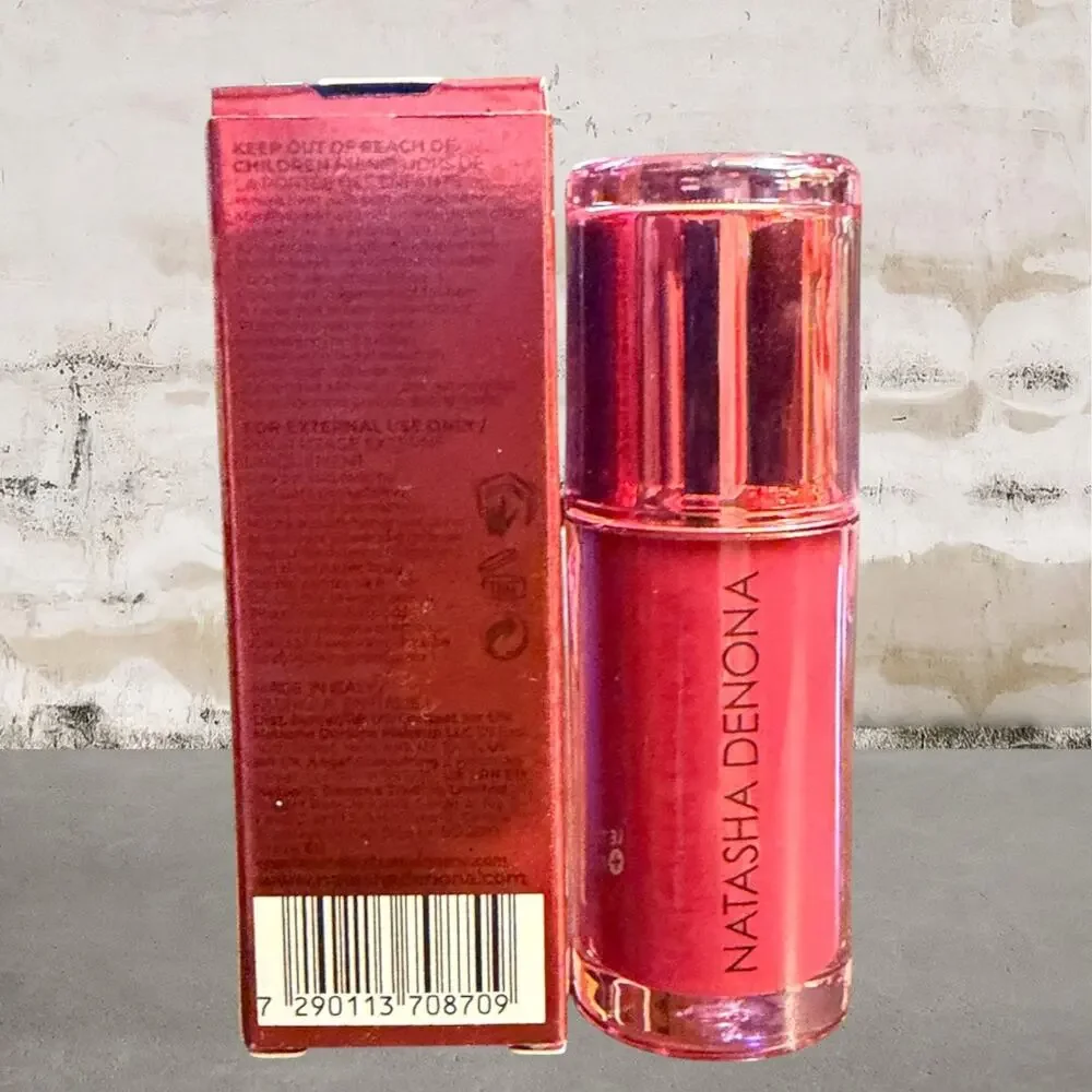 NATASHA DENONA $28 Hy-Gloss Tinted Lip Gloss Balm Berry Pop NIB